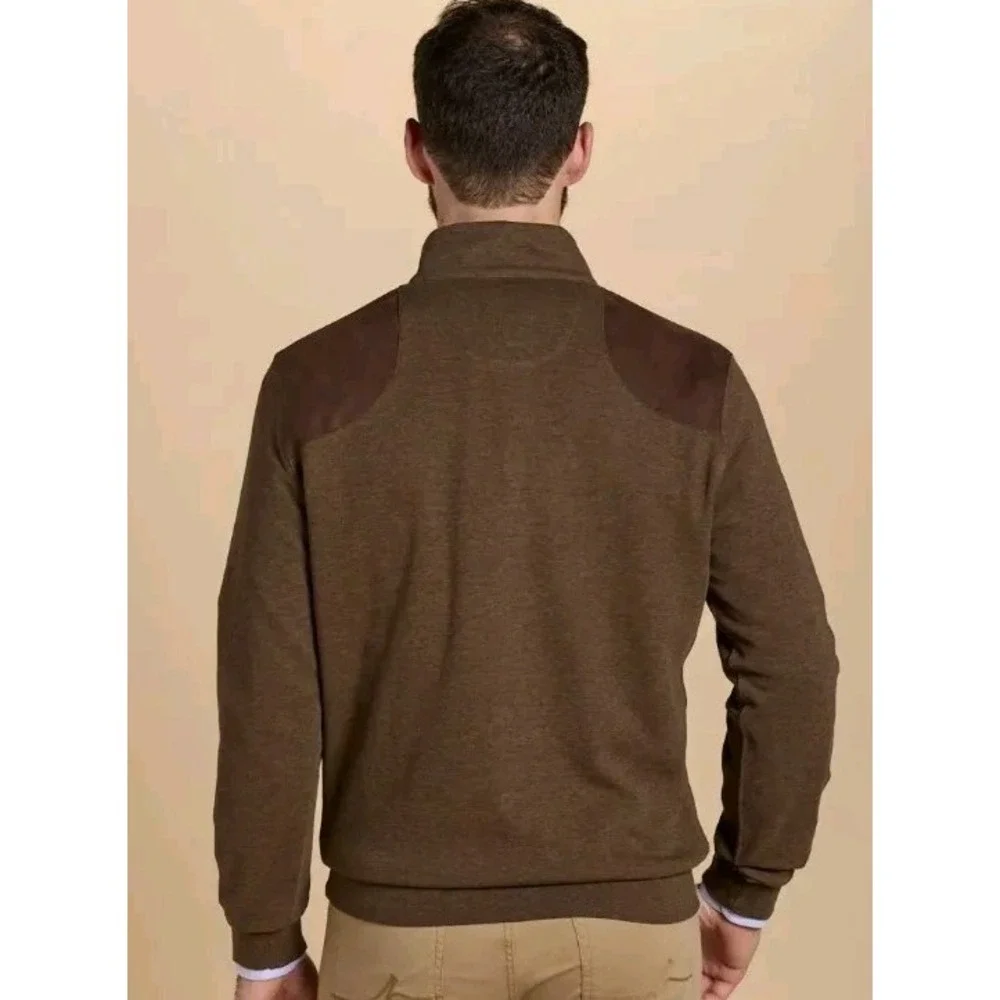 Sharp Lad XXL NWT Quarter-zip Pullover In Mocha $165